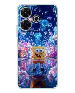 Чехол для Xiaomi Redmi 13 с картинкой «Неоновый океан»