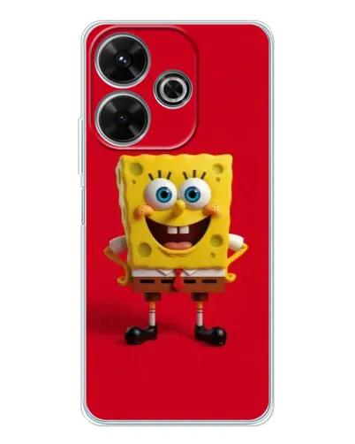 Чехол для Xiaomi Redmi 13 с картинкой «Спанч Боб на красном» Чехол для Xiaomi Redmi 13 с картинкой «Спанч Боб на красном»