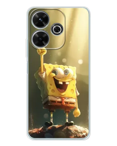 Чехол для Xiaomi Redmi 13 с картинкой «Сияющий Спанч Боб» Чехол для Xiaomi Redmi 13 с картинкой «Сияющий Спанч Боб»