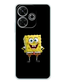 Чехол для Xiaomi Redmi 13 с картинкой «Классический Губка Боб»