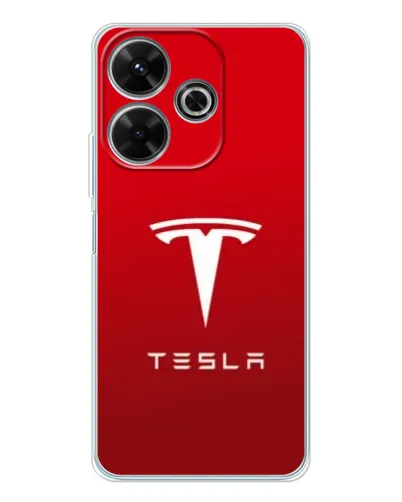 Чехол для Xiaomi Redmi 13 с картинкой «Tesla Red Classic»