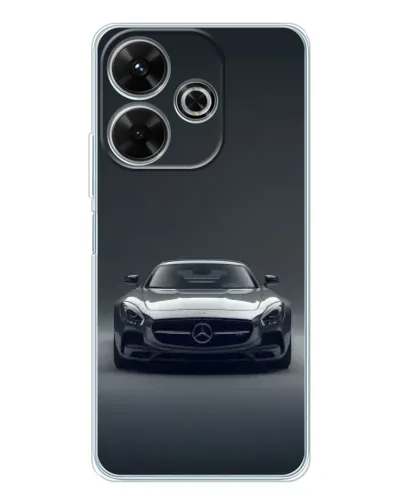 Чехол для Xiaomi Redmi 13 с картинкой «Mercedes на черном»