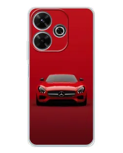 Чехол для Xiaomi Redmi 13 с картинкой «Красный Mercedes AMG»