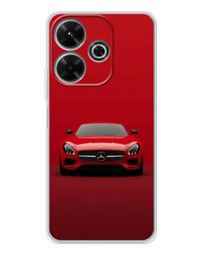 Чехол для Xiaomi Redmi 13 с картинкой «Красный Mercedes AMG»