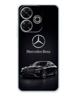 Чехол для Xiaomi Redmi 13 с картинкой «Mercedes — решетка радиатора»