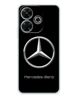 Чехол для Xiaomi Redmi 13 с картинкой «Mercedes Silver Logo»