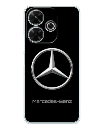 Чехол для Xiaomi Redmi 13 с картинкой «Mercedes Silver Logo»