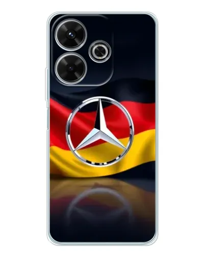 Чехол для Xiaomi Redmi 13 с картинкой «Mercedes — флаг Германии»