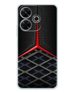Чехол для Xiaomi Redmi 13 с картинкой «Mercedes Carbon Grid»