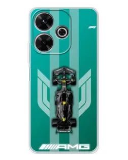 Чехол для Xiaomi Redmi 13 с картинкой «Mercedes AMG Petronas»