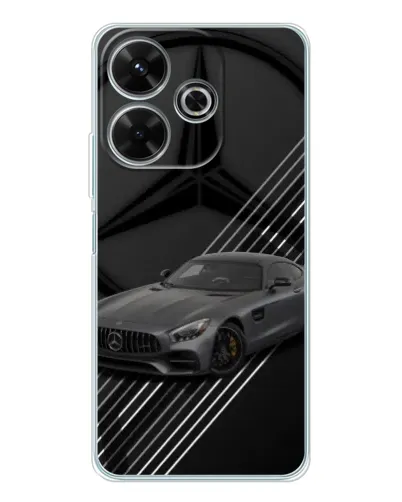Чехол для Xiaomi Redmi 13 с картинкой «Mercedes AMG — графика»