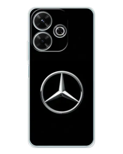 Чехол для Xiaomi Redmi 13 с картинкой «Mercedes классический лого»