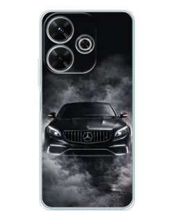 Чехол для Xiaomi Redmi 13 с картинкой «Mercedes в дыму»