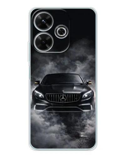 Чехол для Xiaomi Redmi 13 с картинкой «Mercedes в дыму»