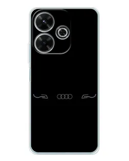 Чехол для Xiaomi Redmi 13 с картинкой «Audi — световой подпись» Чехол для Xiaomi Redmi 13 с картинкой «Audi — световой подпись»
