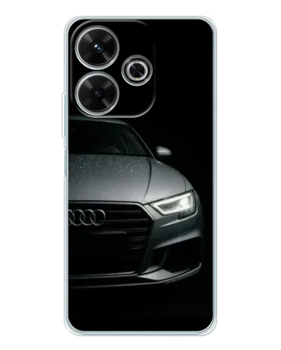 Чехол для Xiaomi Redmi 13 с картинкой «Audi — детализация кузова»