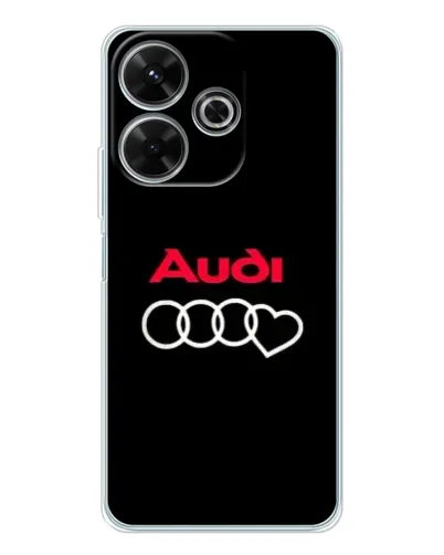 Чехол для Xiaomi Redmi 13 с картинкой «Логотип Audi Heart»