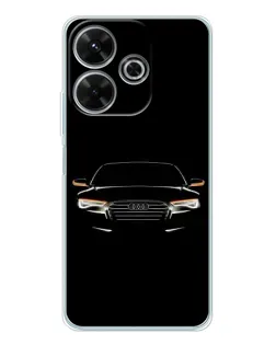 Чехол для Xiaomi Redmi 13 с картинкой «Audi — ночной контур»