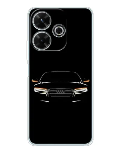 Чехол для Xiaomi Redmi 13 с картинкой «Audi — ночной контур»