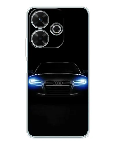 Чехол для Xiaomi Redmi 13 с картинкой «Audi в неоне»