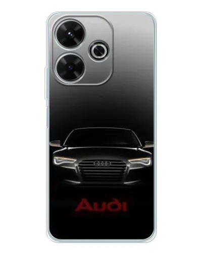 Чехол для Xiaomi Redmi 13 с картинкой «Audi — градиентный контур»