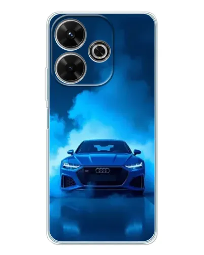 Чехол для Xiaomi Redmi 13 с картинкой «Audi — голубая энергия»