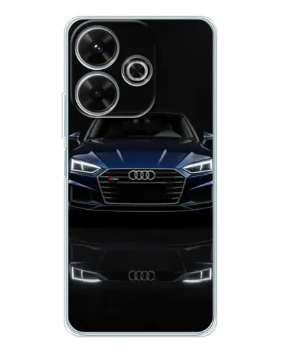 Чехол для Xiaomi Redmi 13 с картинкой «Audi — ночное отражение»