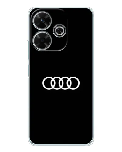 Чехол для Xiaomi Redmi 13 с картинкой «Audi White Logo»