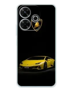 Чохол для Xiaomi Redmi 13 з картинкою «Lamborghini жовтий акцент»