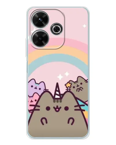 Чохол для Xiaomi Redmi 13 з картинкою «Єдиноріг Pusheen»