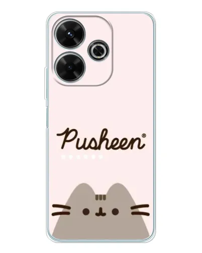 Чохол для Xiaomi Redmi 13 з картинкою «Pusheen логотип»