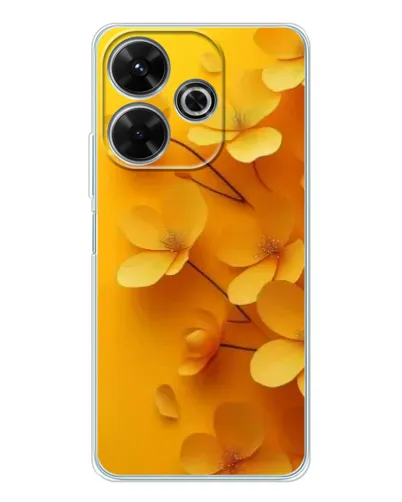Чохол для Xiaomi Redmi 13 з картинкою «Золоті пелюстки» Чохол для Xiaomi Redmi 13 з картинкою «Золоті пелюстки»