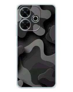 Чехол для Xiaomi Redmi 13 с картинкой «Темный абстрактный камуфляж»