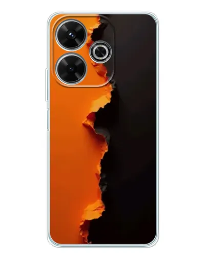 Чехол для Xiaomi Redmi 13 с картинкой «Оранжевый разлом» Чехол для Xiaomi Redmi 13 с картинкой «Оранжевый разлом»