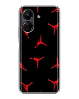 Чехол для Xiaomi Redmi 13C с картинкой «Jordan Red Pattern» Чехол для Xiaomi Redmi 13C с картинкой «Jordan Red Pattern»