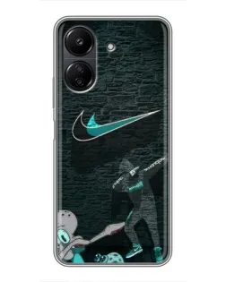 Чехол для Xiaomi Redmi 13C с картинкой «Спортивный арт Nike» Чехол для Xiaomi Redmi 13C с картинкой «Спортивный арт Nike»
