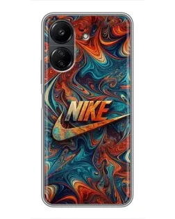 Чехол для Xiaomi Redmi 13C с картинкой «Nike в абстракции» Чехол для Xiaomi Redmi 13C с картинкой «Nike в абстракции»