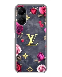 Чехол для Xiaomi Redmi 13C с картинкой «Цветочный Louis Vuitton»