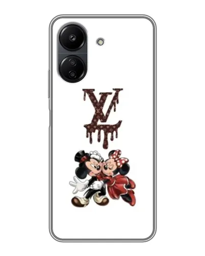 Чехол для Xiaomi Redmi 13C с картинкой «LV и Микки Маус»