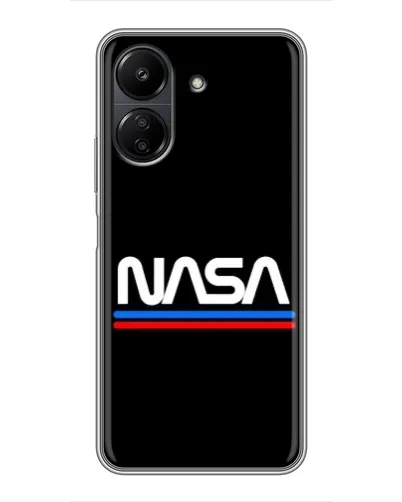 Чехол для Xiaomi Redmi 13C с картинкой «NASA — классика Red Blue» Чехол для Xiaomi Redmi 13C с картинкой «NASA — классика Red Blue»