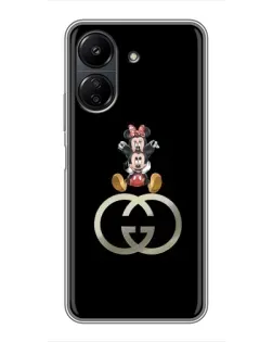 Чехол для Xiaomi Redmi 13C с картинкой «Минни Маус на лого» Чехол для Xiaomi Redmi 13C с картинкой «Минни Маус на лого»