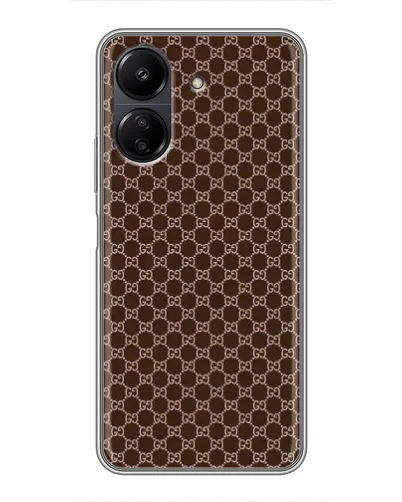 Чехол для Xiaomi Redmi 13C с картинкой «Gucci — шоколадная сетка» Чехол для Xiaomi Redmi 13C с картинкой «Gucci — шоколадная сетка»