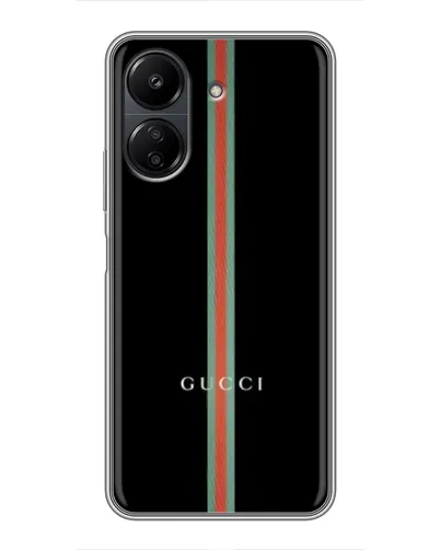 Чехол для Xiaomi Redmi 13C с картинкой «Gucci — строгая линия» Чехол для Xiaomi Redmi 13C с картинкой «Gucci — строгая линия»