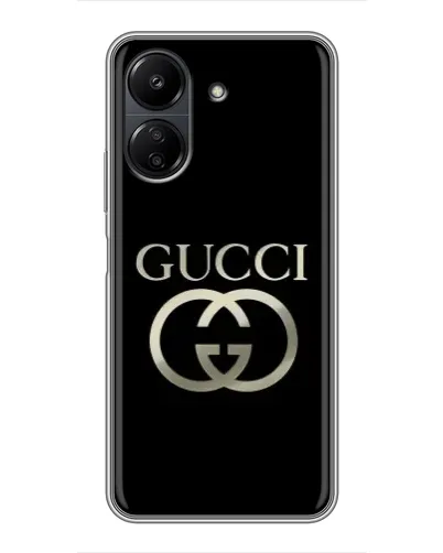 Чехол для Xiaomi Redmi 13C с картинкой «Gucci — золото на черном» Чехол для Xiaomi Redmi 13C с картинкой «Gucci — золото на черном»
