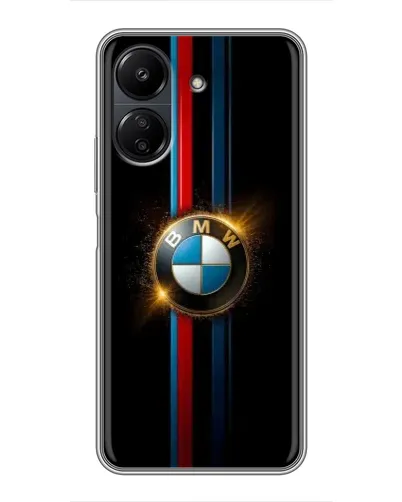Чехол для Xiaomi Redmi 13C с картинкой «BMW M-Power неон»