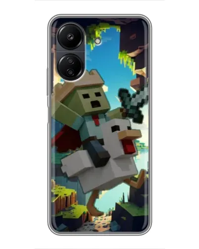 Чехол для Xiaomi Redmi 13C с картинкой «Стив и гусь» Чехол для Xiaomi Redmi 13C с картинкой «Стив и гусь»
