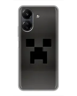 Чехол для Xiaomi Redmi 13C с картинкой «Черный крипер градиент» Чехол для Xiaomi Redmi 13C с картинкой «Черный крипер градиент»