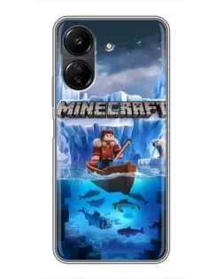Чехол для Xiaomi Redmi 13C с картинкой «Minecraft ледяной мир» Чехол для Xiaomi Redmi 13C с картинкой «Minecraft ледяной мир»