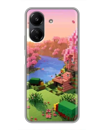 Чехол для Xiaomi Redmi 13C с картинкой «Розовое дерево Minecraft» Чехол для Xiaomi Redmi 13C с картинкой «Розовое дерево Minecraft»