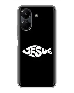 Чехол для Xiaomi Redmi 13C с картинкой «Рыба Jesus» Чехол для Xiaomi Redmi 13C с картинкой «Рыба Jesus»